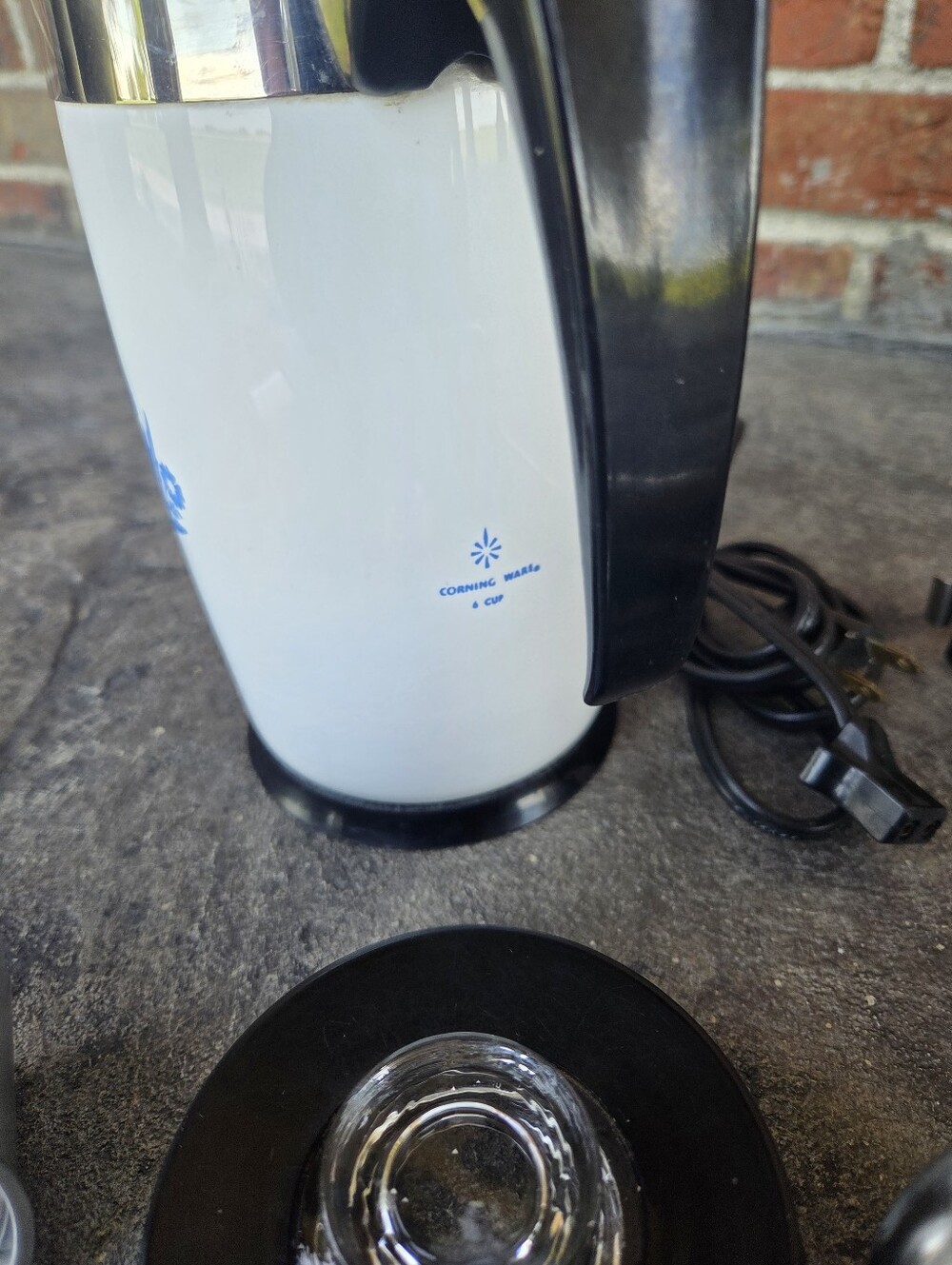 Vintage Corningware Blue Cornflower 6-cup Coffee Percolator- Complete Set EUC - Picture 10 of 13